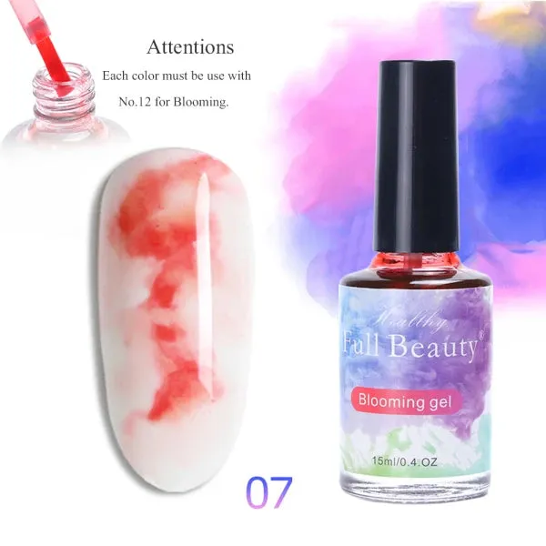 Watercolor Ink Nail Polish Gel Paint Smoke Blooming Effect Hybrid Varnish Amber Gradiet Marble Lacquer Manicure Decoration LE895