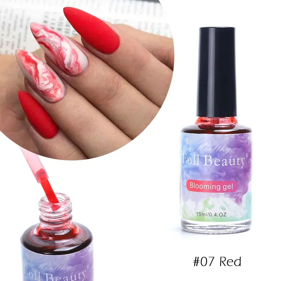 Watercolor Ink Nail Polish Gel Paint Smoke Blooming Effect Hybrid Varnish Amber Gradiet Marble Lacquer Manicure Decoration LE895