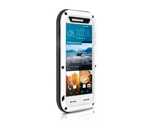 Waterproof Series HTC One M9 Metal Case - White