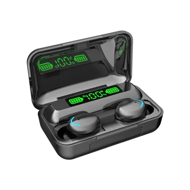 Waterproof TWS Bluetooth Headphones - Wireless Earbuds with Stereo Sound, LED Display, Large Capacity Charging Case
