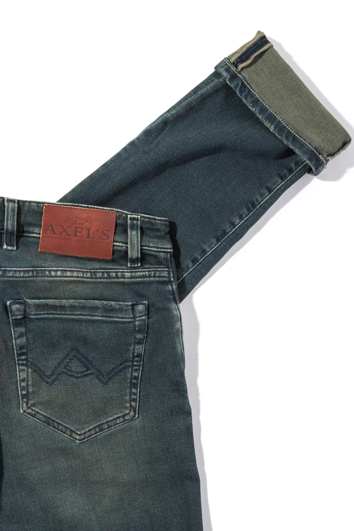 Waylon Over-Dyed Stretch Denim In Cactus