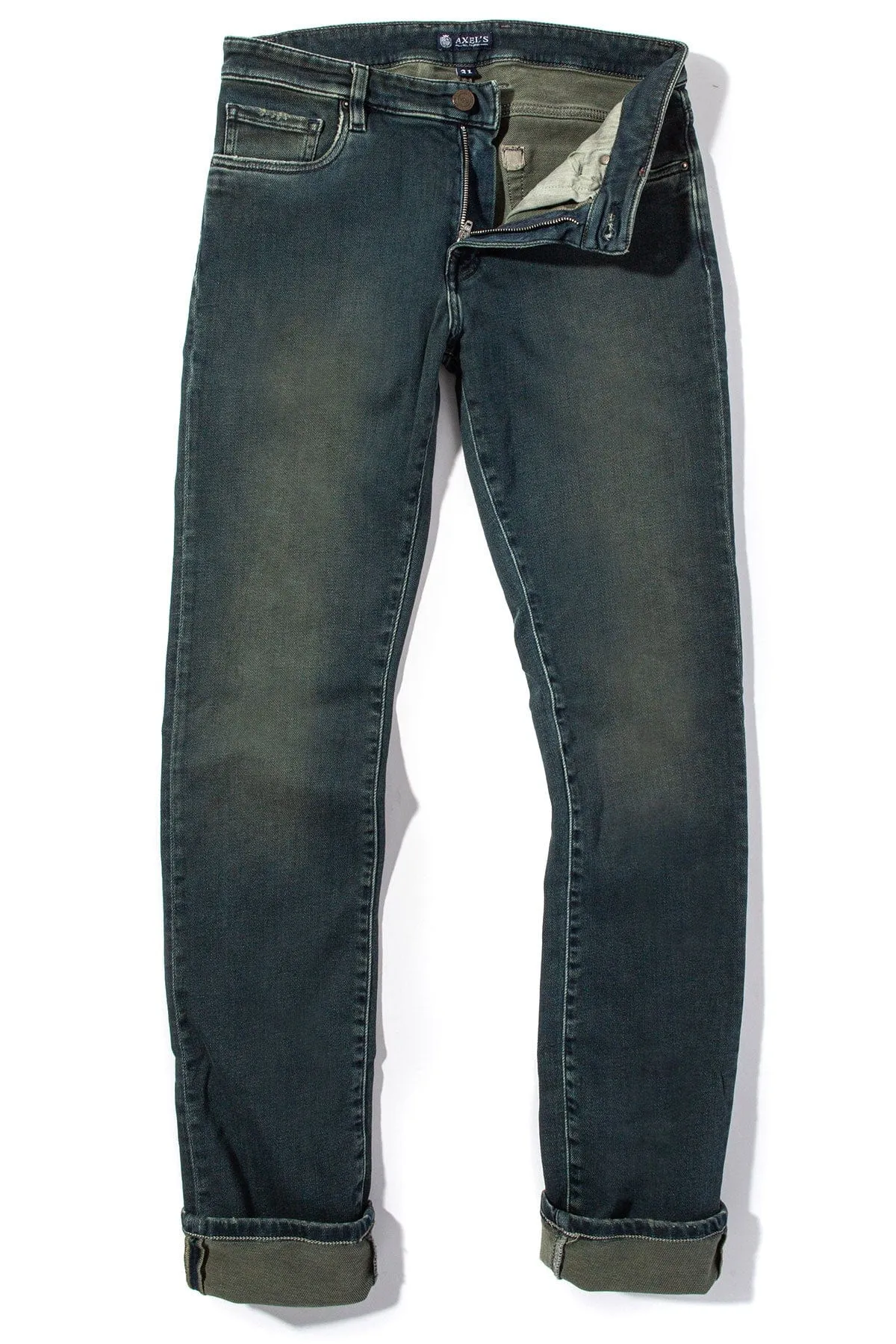 Waylon Over-Dyed Stretch Denim In Cactus