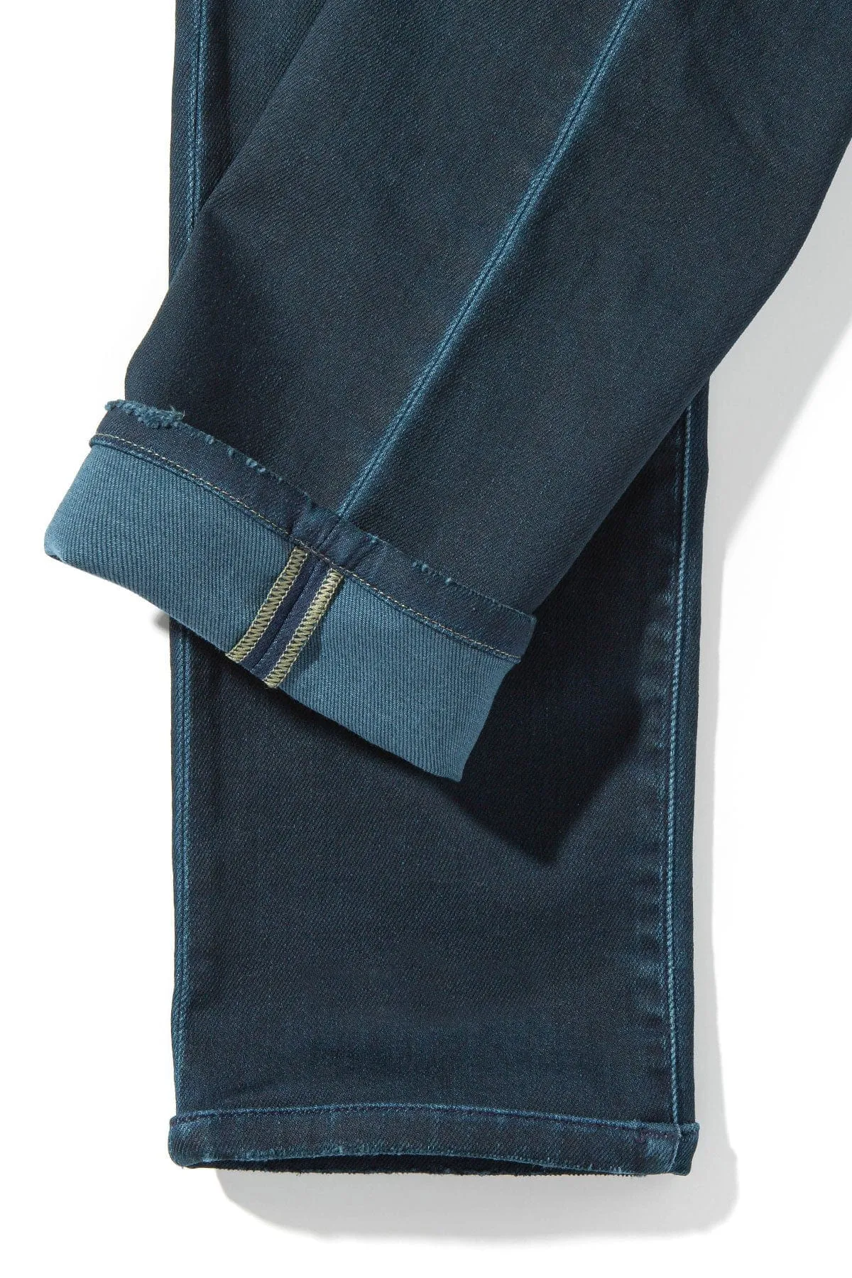 Waylon Over-Dyed Stretch Denim In Petroleo