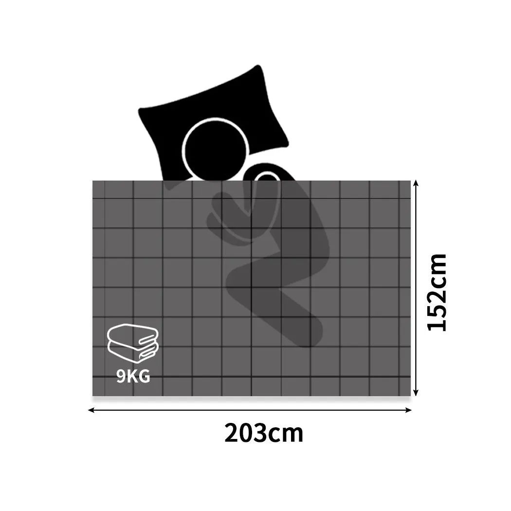 Weighted Blanket Summer Cotton Heavy Gravity Adults Deep Relax Relief 9KG