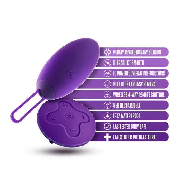 Wellness Imara Wearable Vibrating Egg with Remote - Purple