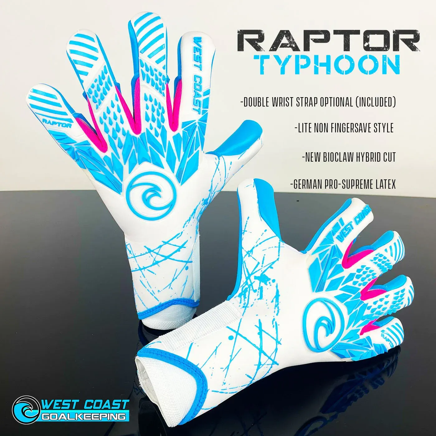 West Coast Raptor Typhoon Goalkeeper Gloves