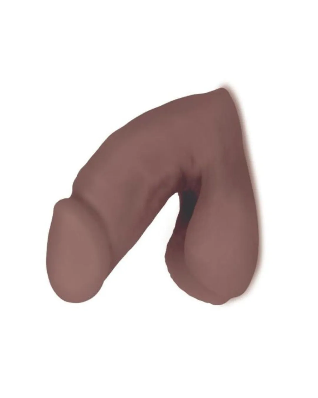 Whipsmart 4” Soft & Discreet Packer Dildo in Brown for Comfortable Extended Wear