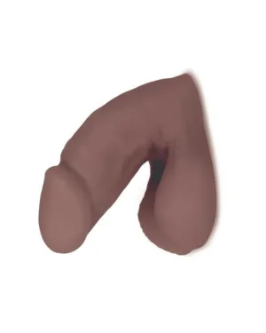Whipsmart 4” Soft & Discreet Packer Dildo in Brown for Comfortable Extended Wear