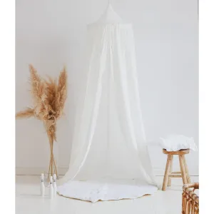 White And Gold Decorative Canopy - White & Gold
