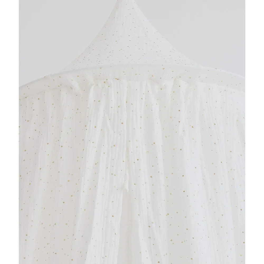 White And Gold Decorative Canopy - White & Gold