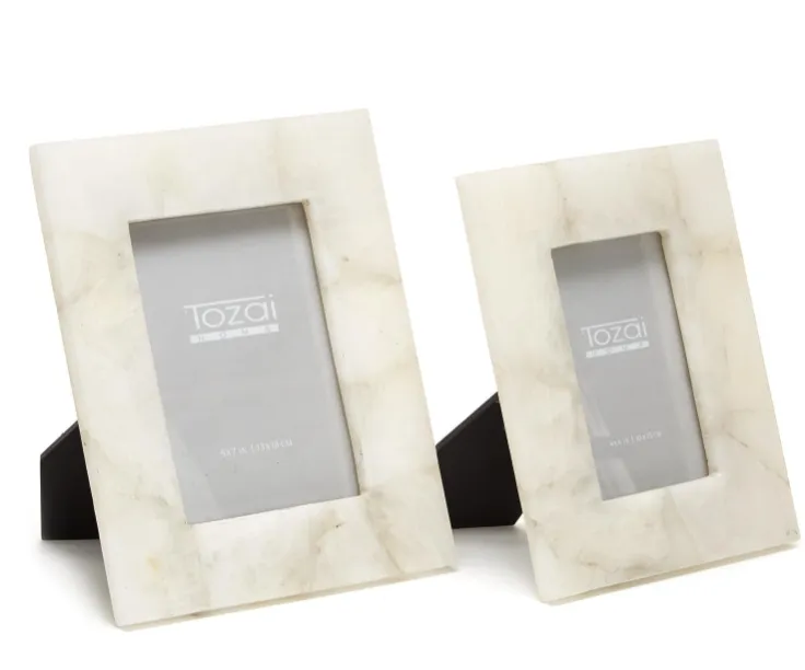 White Quartz Photo Frames
