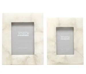 White Quartz Photo Frames