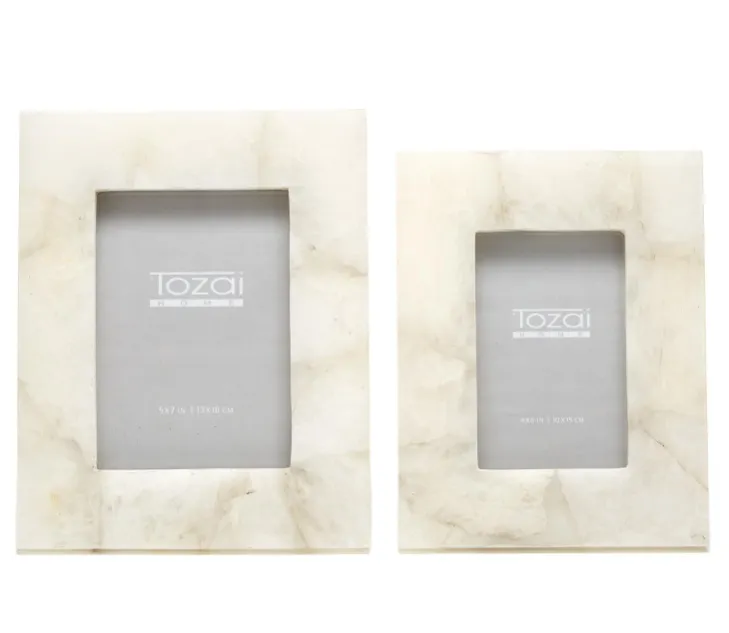 White Quartz Photo Frames