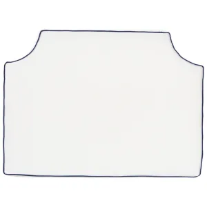 White with Prussian Pipe Headboard