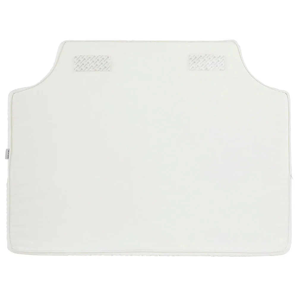 White with Prussian Pipe Headboard