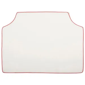 White with Punch Pipe Headboard