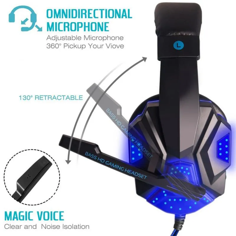 Wired Deep Bass Gaming Headset