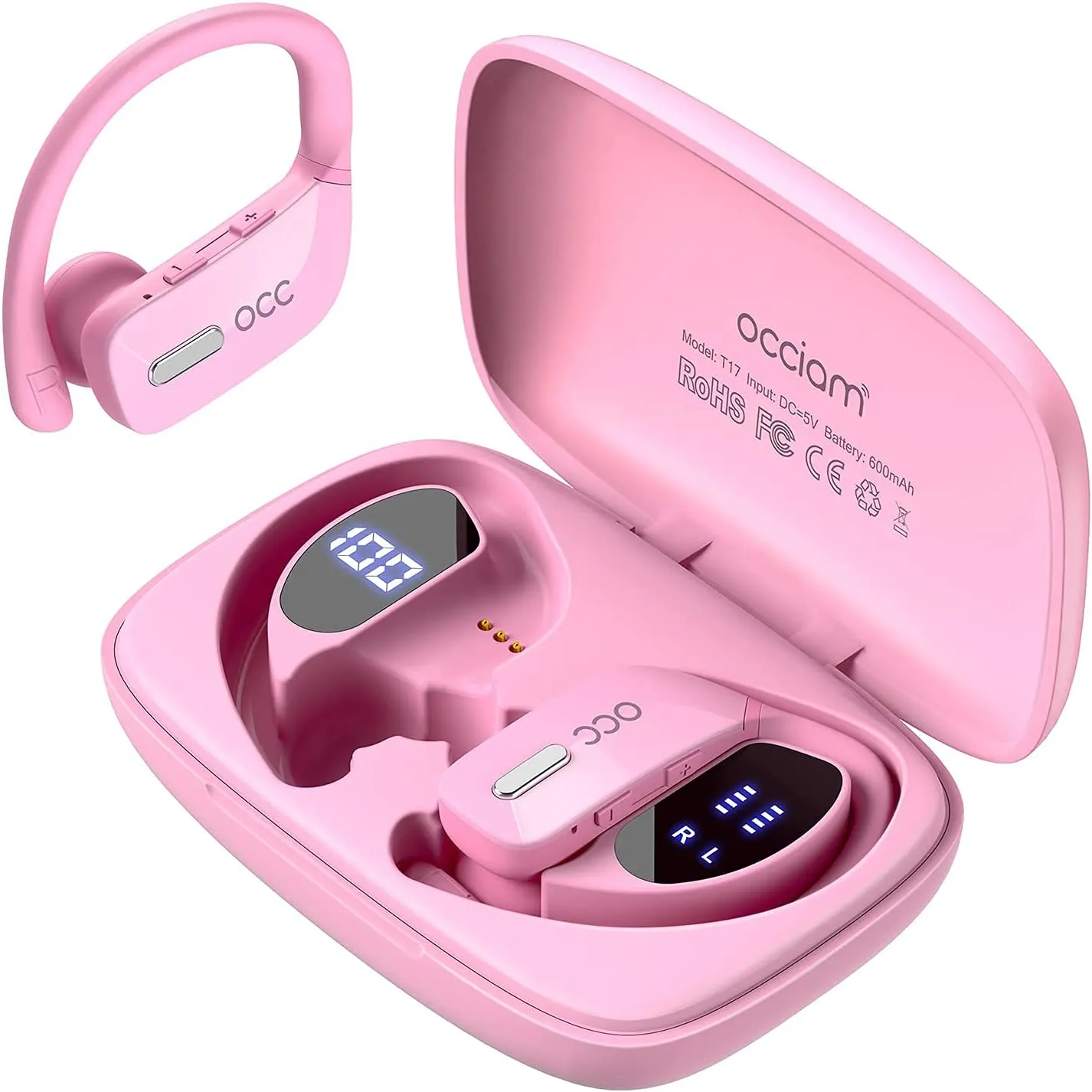 Wireless  Bluetooth Earbuds  48H Play Back  Waterproof with Microphone LED Display