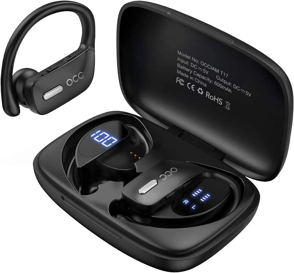 Wireless  Bluetooth Earbuds  48H Play Back  Waterproof with Microphone LED Display