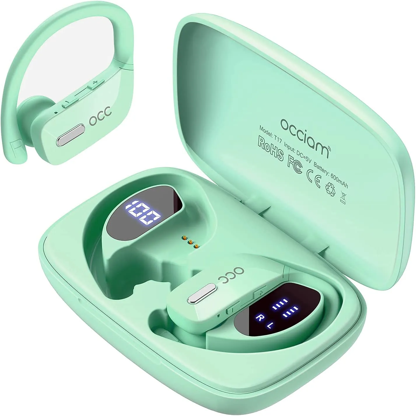 Wireless  Bluetooth Earbuds  48H Play Back  Waterproof with Microphone LED Display