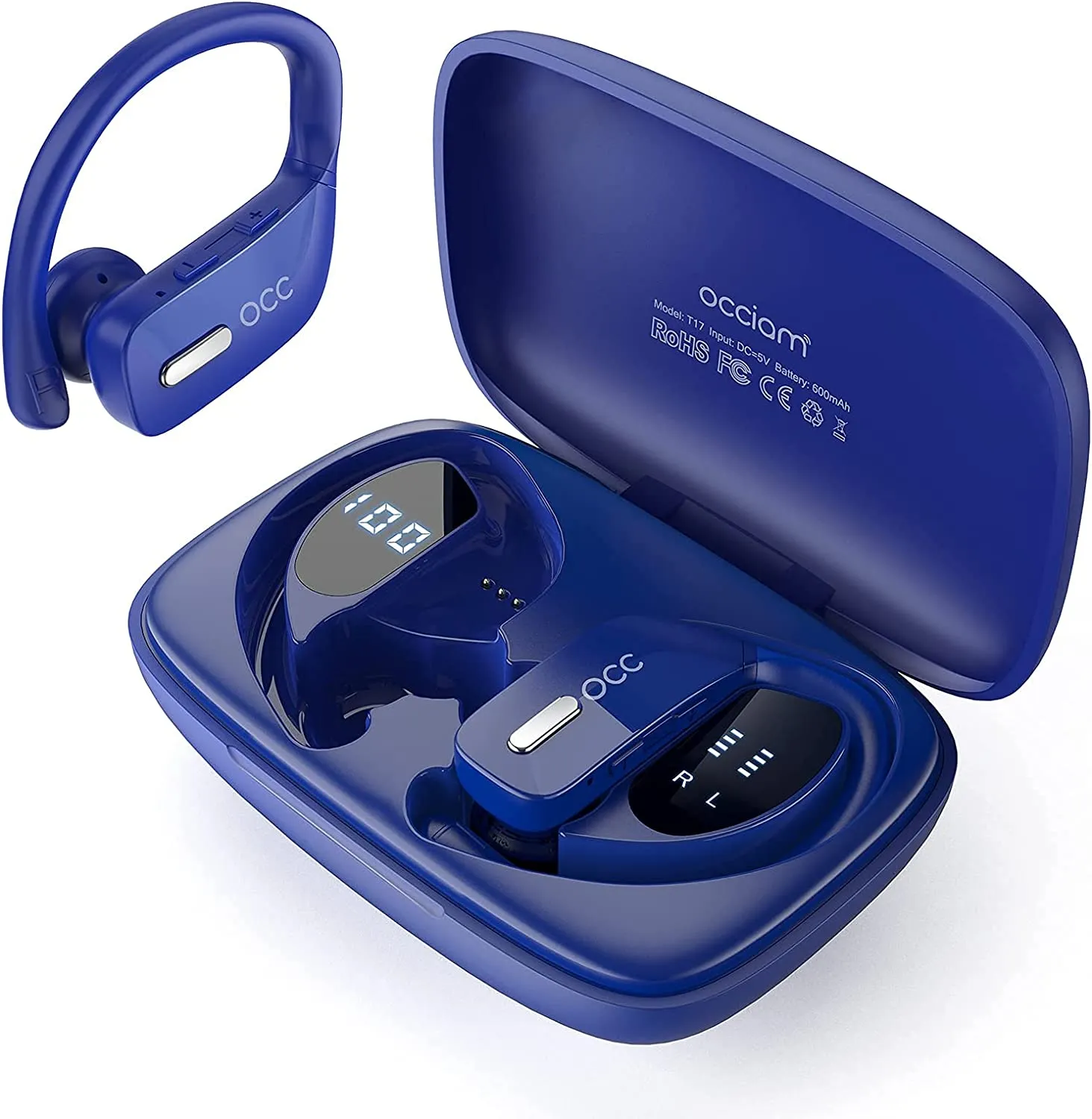 Wireless  Bluetooth Earbuds  48H Play Back  Waterproof with Microphone LED Display