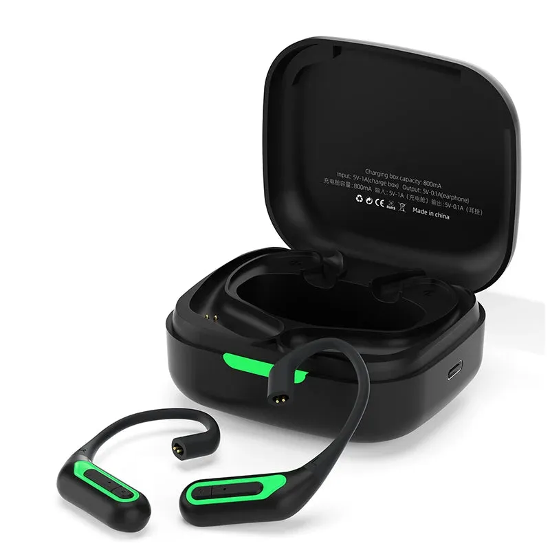 Wireless Ear Hook Earphones - Bluetooth 5.2 Upgrade - HiFi Headset for Sport and Gaming - Noise Cancelling Headphones