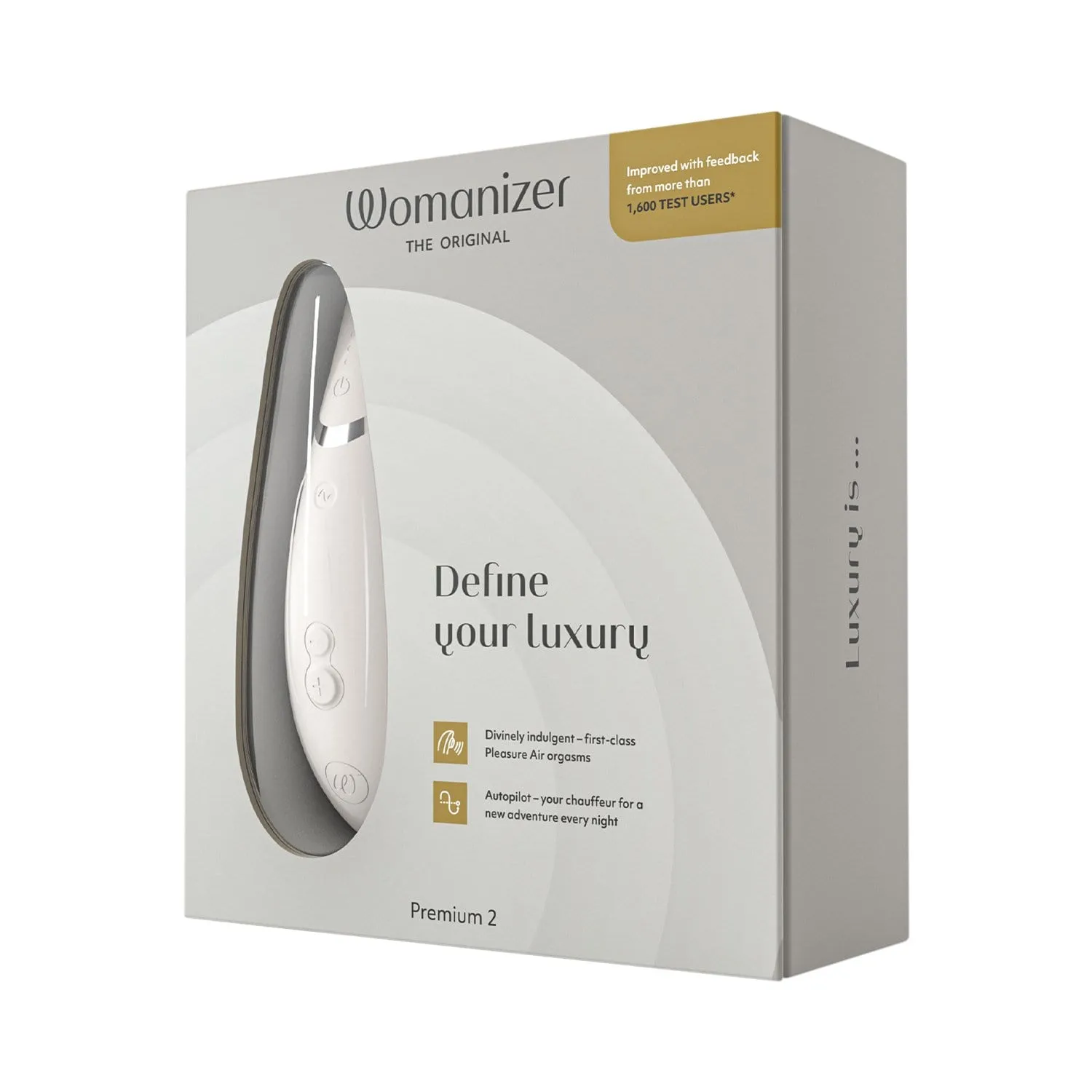 Womanizer - Premium 2 Silicone Rechargeable Clitoral Stimulator 5 Colors