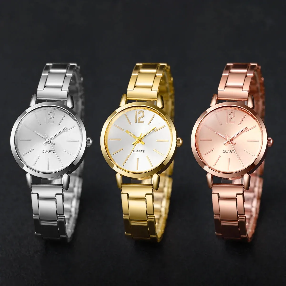 Women's Casual Fashion Watch Set – Small Dial Quartz Watch