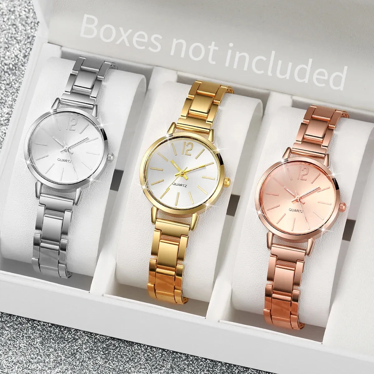 Women's Casual Fashion Watch Set – Small Dial Quartz Watch