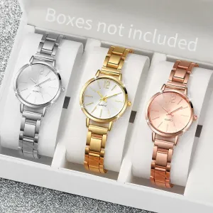 Women's Casual Fashion Watch Set – Small Dial Quartz Watch