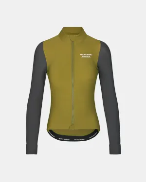 Women's Mechanism Long Sleeve Jersey - Deep Grey / Green