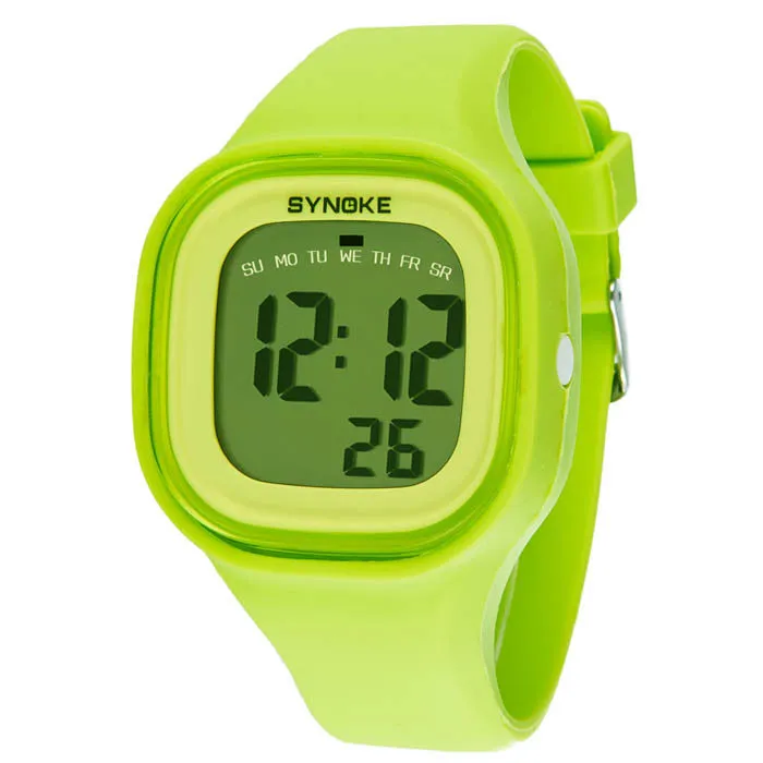 Women's Silicone LED Light Digital Sport Wrist Watch