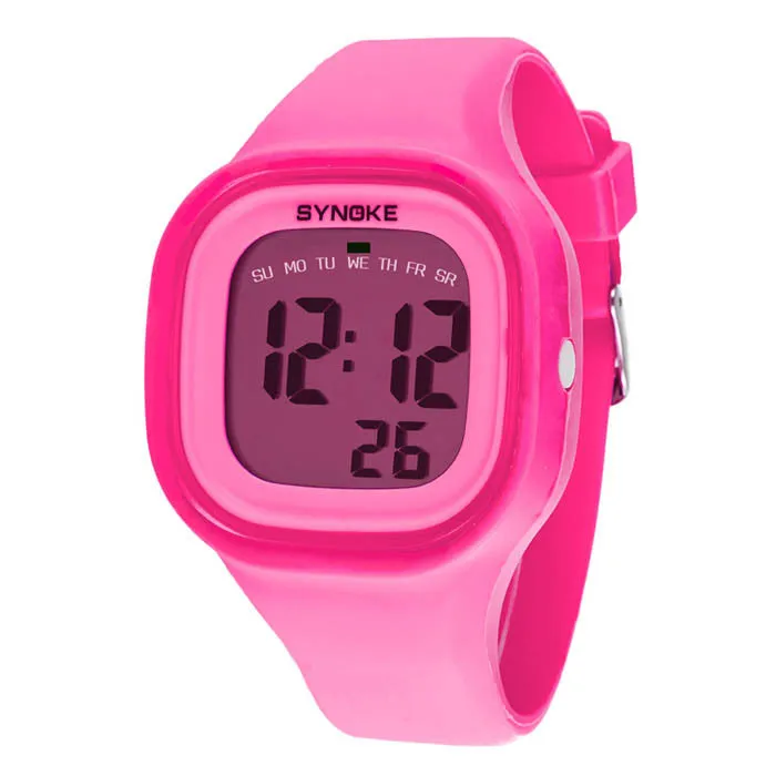 Women's Silicone LED Light Digital Sport Wrist Watch