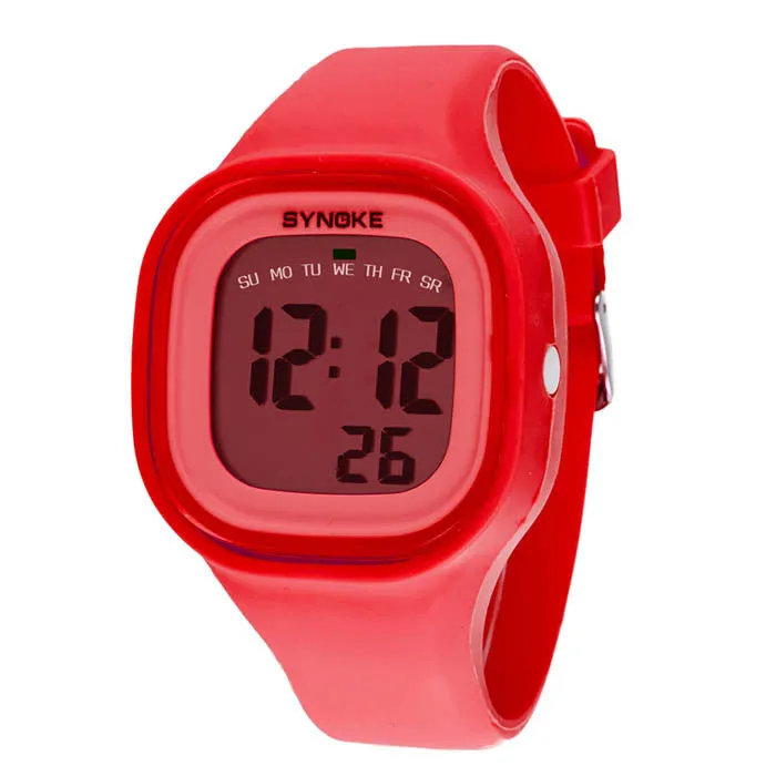 Women's Silicone LED Light Digital Sport Wrist Watch