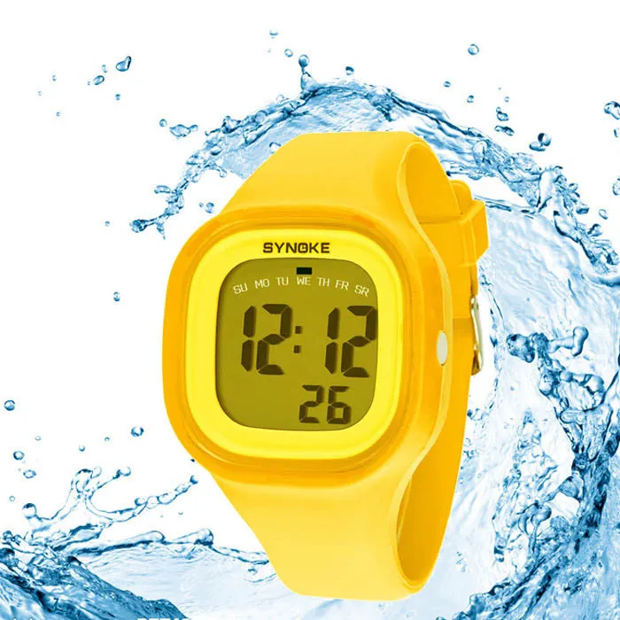 Women's Silicone LED Light Digital Sport Wrist Watch