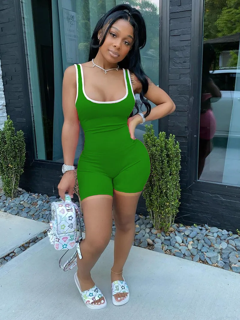 Women's Sleeveless Bodycon Romper