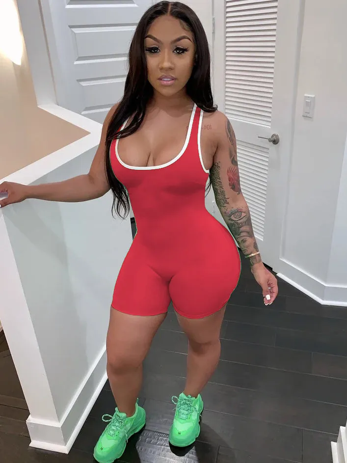 Women's Sleeveless Bodycon Romper