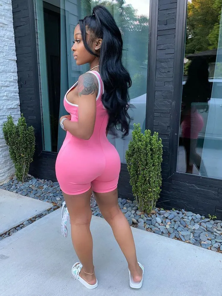 Women's Sleeveless Bodycon Romper
