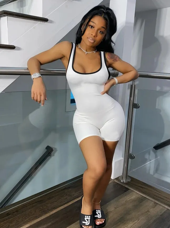 Women's Sleeveless Bodycon Romper