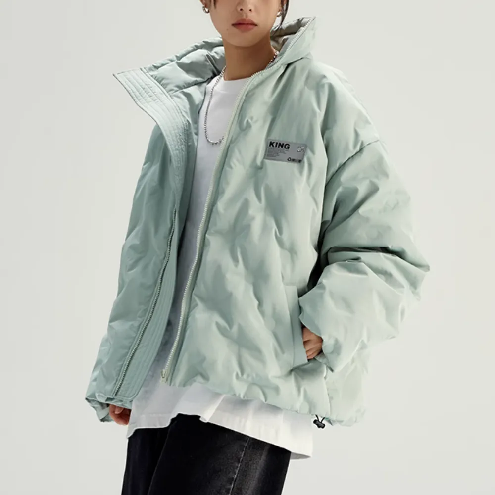 Women's Solid Mesh Down Jacket