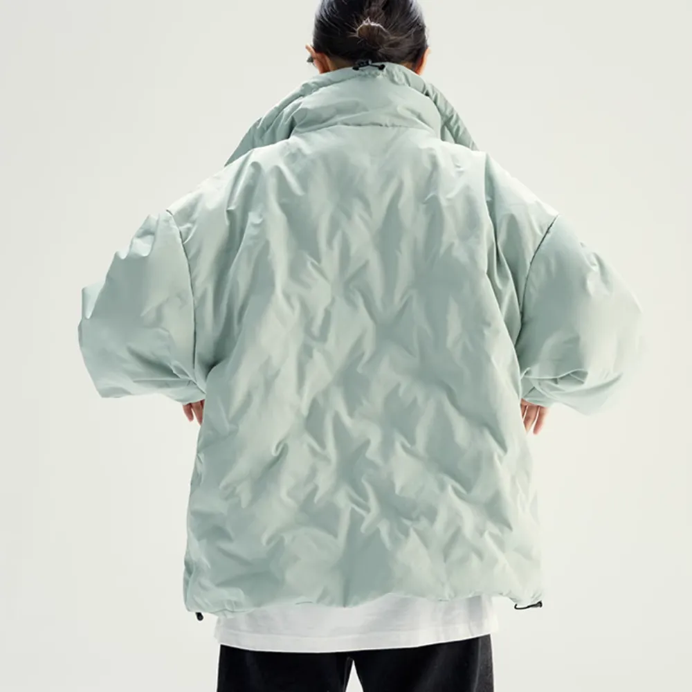 Women's Solid Mesh Down Jacket