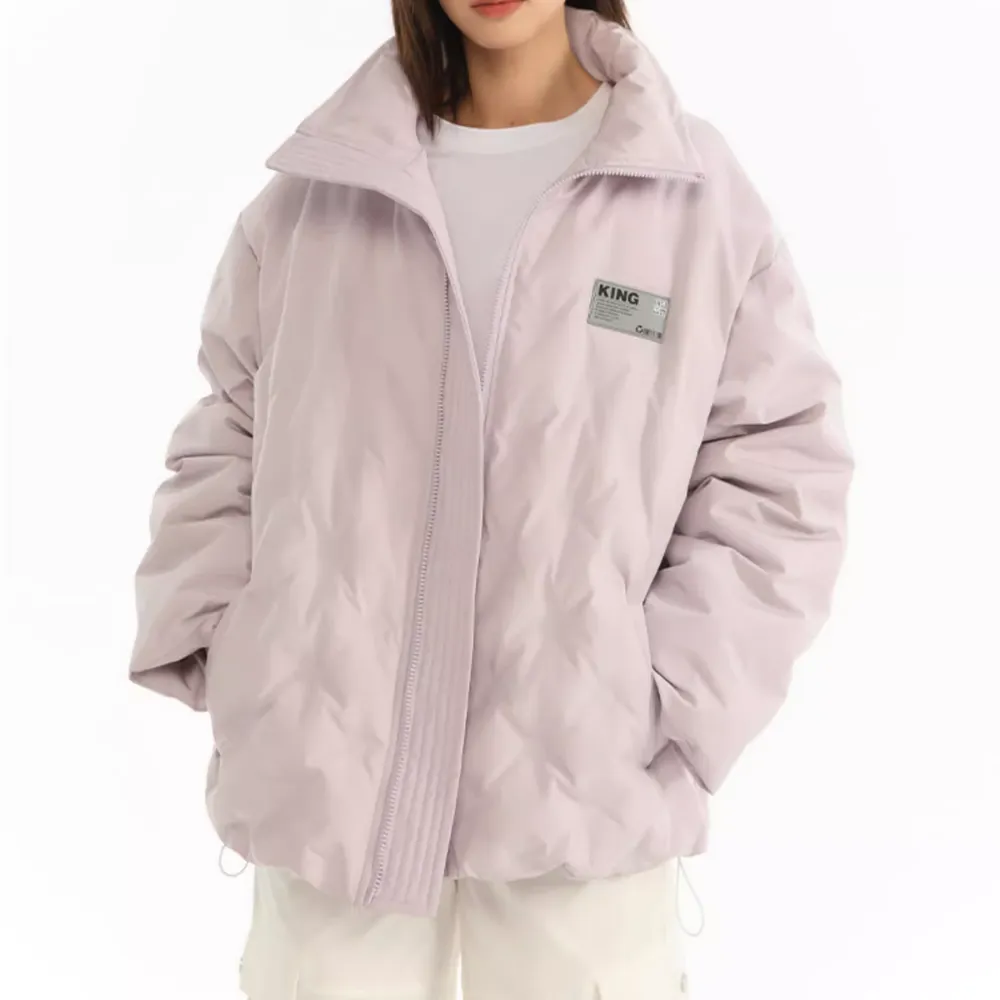 Women's Solid Mesh Down Jacket