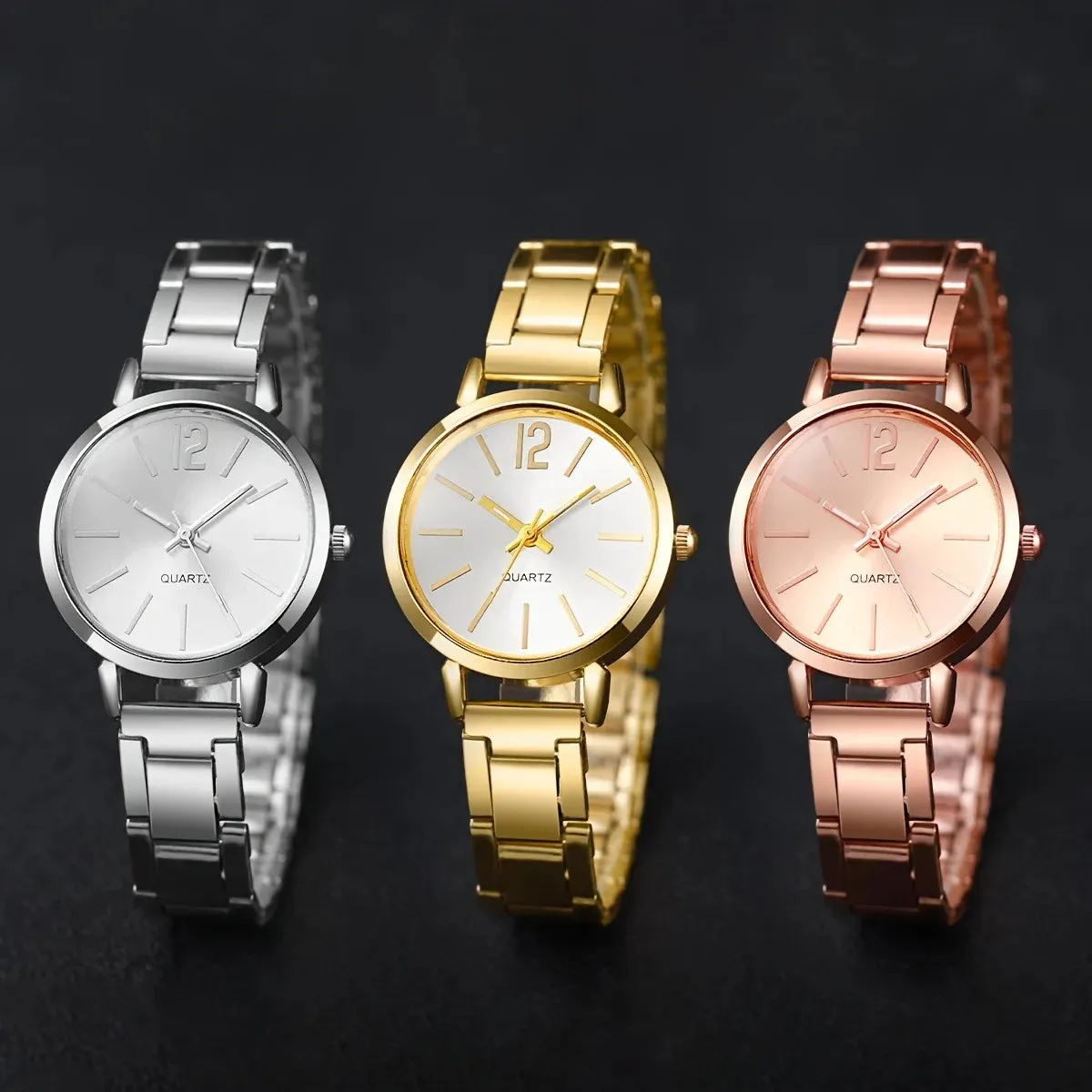 Women's Steel Strap Quartz Wrist Watch