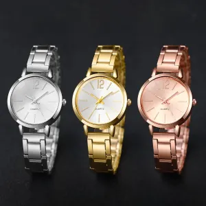 Women's Steel Strap Quartz Wrist Watch