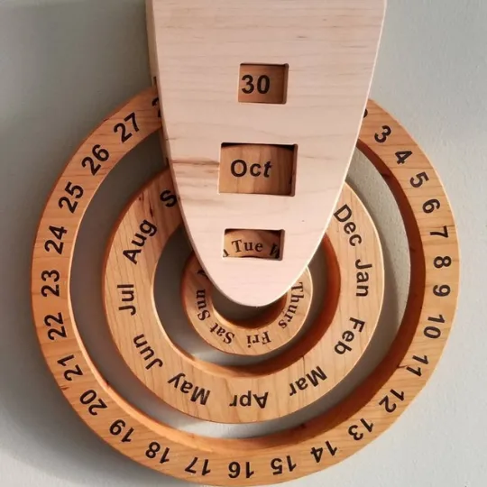 Wooden Perpetual Calendar