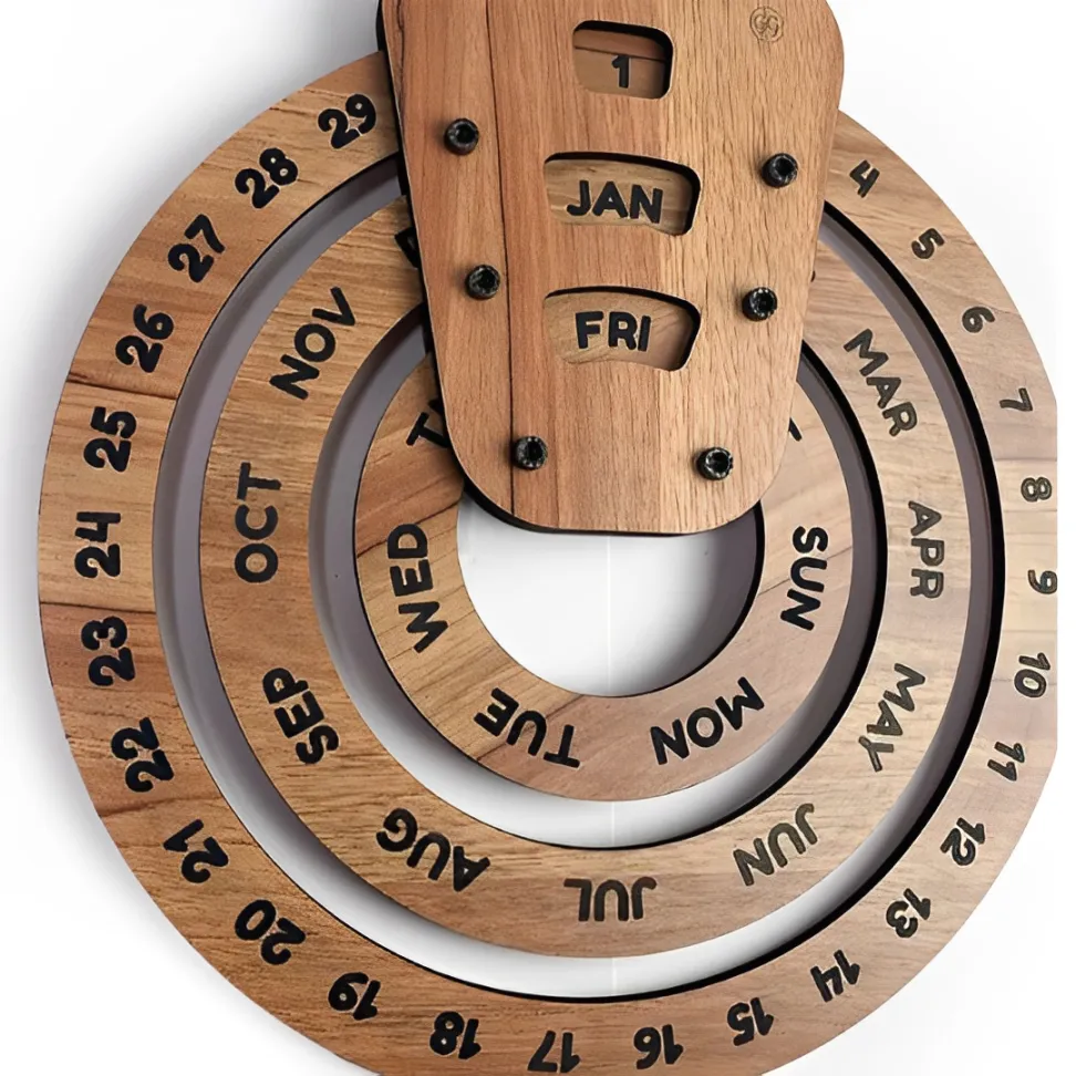 Wooden Perpetual Calendar