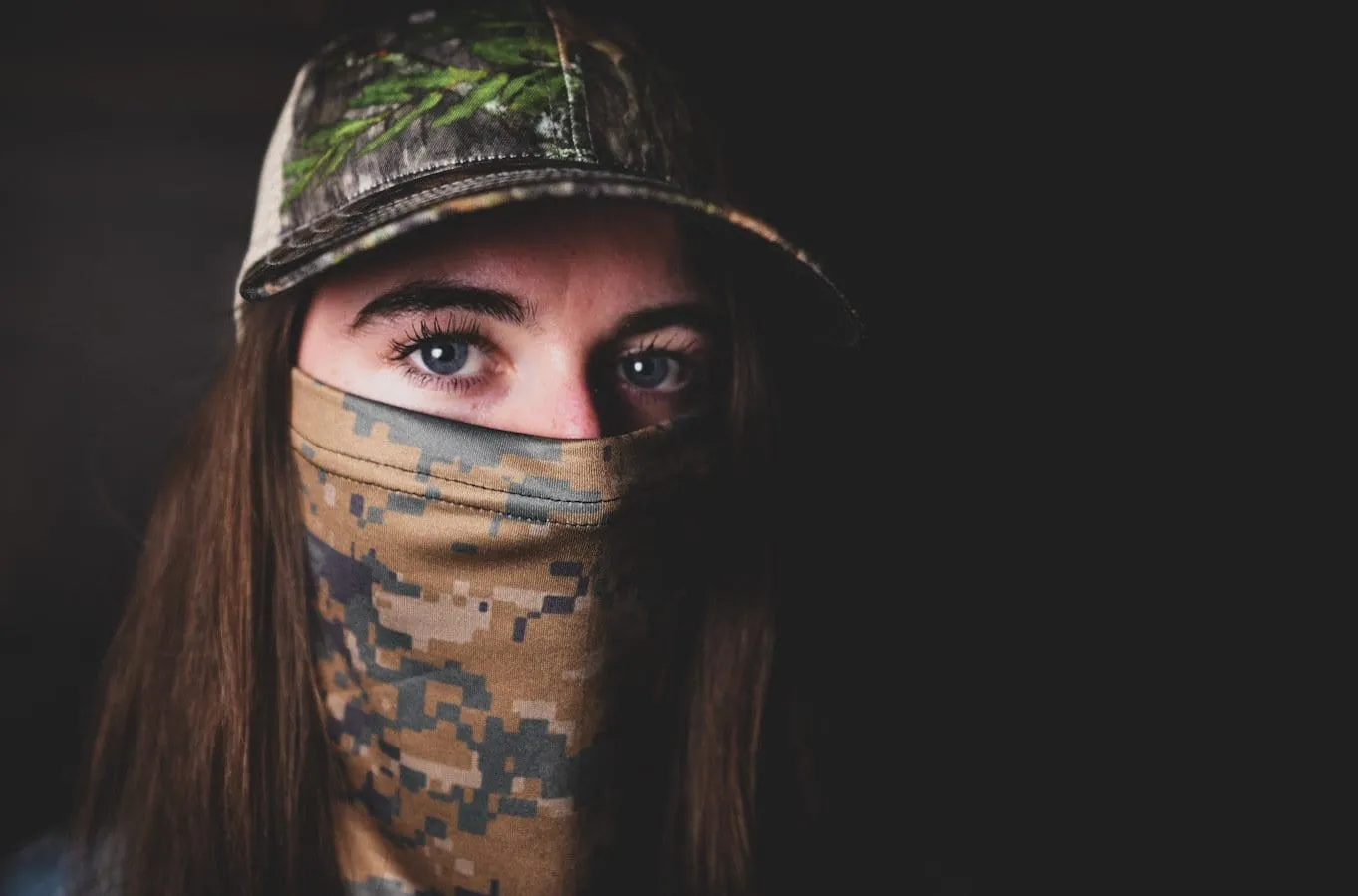 Woodland Digital Camo Face Defender