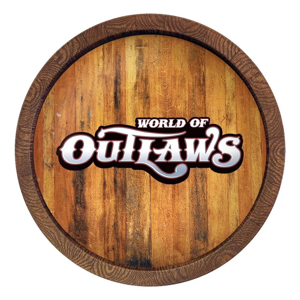 World of Outlaws: "Faux" Barrel Top Sign