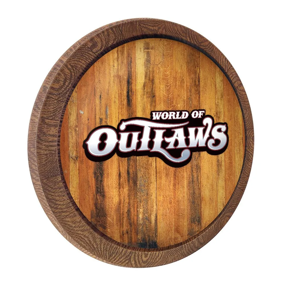 World of Outlaws: "Faux" Barrel Top Sign