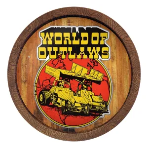 World of Outlaws: Throwback - "Faux" Barrel Top Sign
